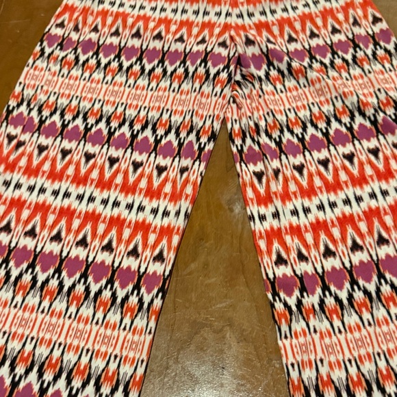 Boston Proper Red and Purple Patterned Pants - Picture 10 of 14